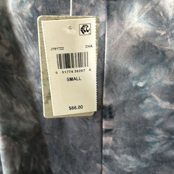 J.Valdi Tie-Dyed Print Flowy Cropped Jumpsuit Cover-Up - Picture 8 of 9